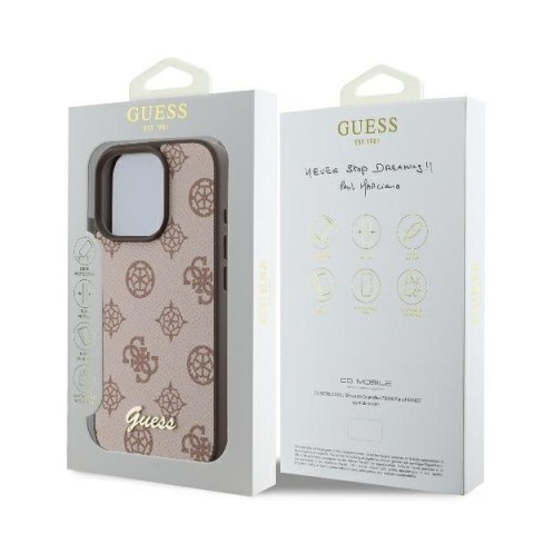 Guess nakładka Peony Script Logo do iPhone 16 Pro Max 6,9" GUHMP16XPGPYSW brązowa MagSafe Guess nakładka Peony Script Logo do iPhone 16 Pro Max 6,9" GUHMP16XPGPYSW brązowa MagSafe