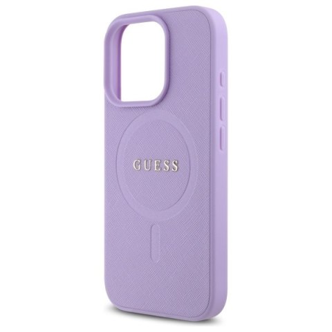 Guess nakładka Saffiano do iPhone 16 Pro Max 6,9" GUHMP16XPSAHMCU fioletowa MagSafe Guess nakładka Saffiano do iPhone 16 Pro Max 6,9" GUHMP16XPSAHMCU fioletowa MagSafe