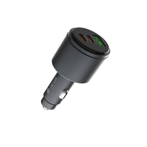 Devia ładowarka samochodowa Extreme Metal PD QC 116W 1x USB 2x USB-C czarna