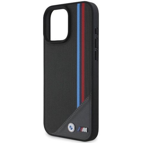 BMW nakładka do iPhone 16 6,1" BMHMP16S23PUTRK Hardcase M Meshed Tricolor Stripes MagSafe czarna
