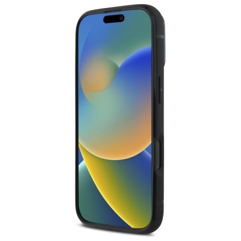 BMW nakładka do iPhone 16 Pro Max 6,9" BMHCP16X22RSEPK Hardcase Sign Leather Cardslot czarna