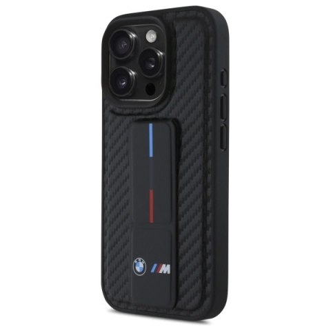 BMW nakładka do iPhone 16 Pro Max 6,9" BMHCP16XGSPCCK Hardcase M Grip Stand Smooth and Carbon czarna