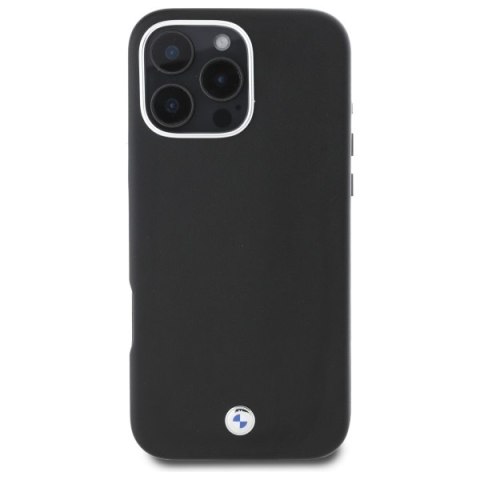 BMW nakładka do iPhone 16 Pro Max 6,9" BMHMP16X23PUFWK Hardcase Sign Full Wrapped Metal MagSafe czarna