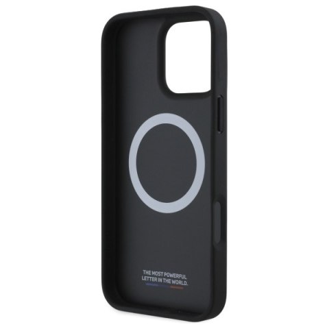 BMW nakładka do iPhone 16 Pro Max 6,9" BMHMP16X23PUTRA Hardcase M Meshed Tricolor Stripes MagSafe antracyt
