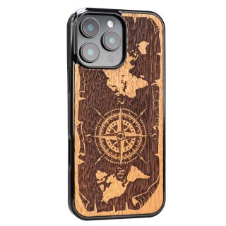 Bewood nakładka do iPhone 16 Pro Max 6,9" Róża Wiatrów Merbau