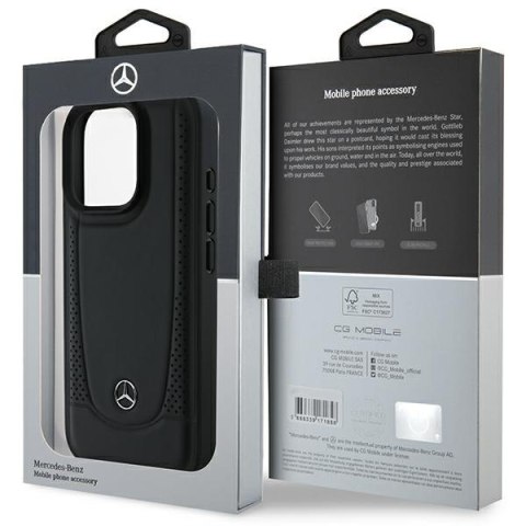 Mercedes nakładka do iPhone 16 Pro Max 6,9" MEHCP16XARMBK Hardcase Leather Urban czarna Mercedes nakładka do iPhone 16 Pro Max 6,9" MEHCP16XARMBK Hardcase Leather Urban czarna