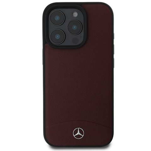 Mercedes nakładka do iPhone 16 Pro Max 6,9" MEHMP16X23RBARR Hardcase Textured And Plain Leather MagSafe czerwona Mercedes nakładka do iPhone 16 Pro Max 6,9" MEHMP16X23RBARR Hardcase Textured And Plain Leather MagSafe czerwona