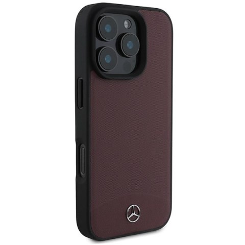 Mercedes nakładka do iPhone 16 Pro Max 6,9" MEHMP16X23RBARR Hardcase Textured And Plain Leather MagSafe czerwona Mercedes nakładka do iPhone 16 Pro Max 6,9" MEHMP16X23RBARR Hardcase Textured And Plain Leather MagSafe czerwona