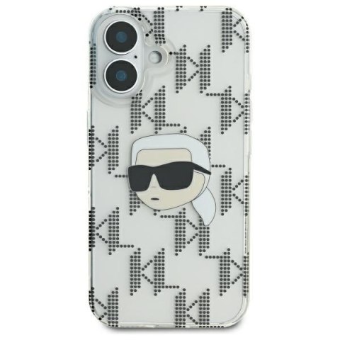 Karl Lagerfeld nakładka do iPhone 16 6,1" KLHCP16SHKLPKHT przezroczysta Hardcase IML Karl Head Electroplated Karl Lagerfeld nakładka do iPhone 16 6,1" KLHCP16SHKLPKHT przezroczysta Hardcase IML Karl Head Electroplated