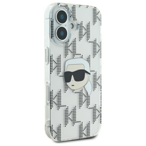 Karl Lagerfeld nakładka do iPhone 16 6,1" KLHCP16SHKLPKHT przezroczysta Hardcase IML Karl Head Electroplated Karl Lagerfeld nakładka do iPhone 16 6,1" KLHCP16SHKLPKHT przezroczysta Hardcase IML Karl Head Electroplated