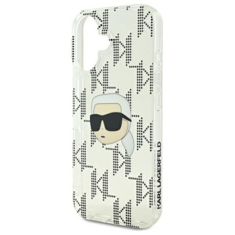 Karl Lagerfeld nakładka do iPhone 16 6,1" KLHCP16SHKLPKHT przezroczysta Hardcase IML Karl Head Electroplated Karl Lagerfeld nakładka do iPhone 16 6,1" KLHCP16SHKLPKHT przezroczysta Hardcase IML Karl Head Electroplated