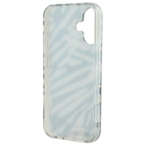 Karl Lagerfeld nakładka do iPhone 16 6,1" KLHCP16SHZBPKCCK czarna Hardcase IML Zebra Pattern & Cord