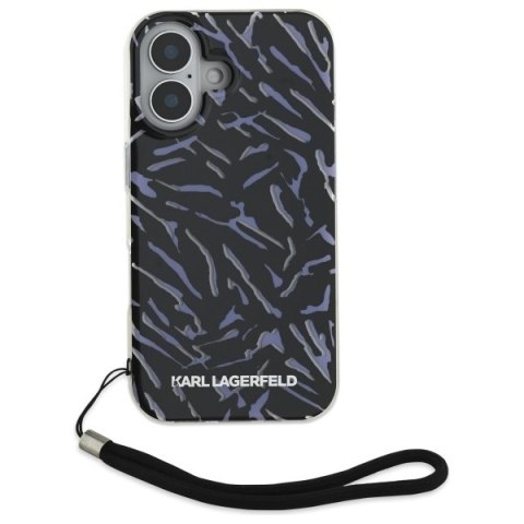 Karl Lagerfeld nakładka do iPhone 16 6,1" KLHCP16SHZBPKCCU fioletowa Hardcase Zebra With Cord Karl Lagerfeld nakładka do iPhone 16 6,1" KLHCP16SHZBPKCCU fioletowa Hardcase Zebra With Cord