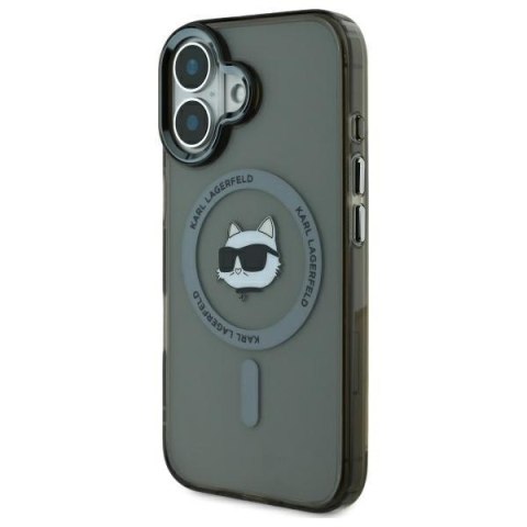 Karl Lagerfeld nakładka do iPhone 16 6,1" KLHMP16SHLSCHK czarna Hardcase IML Metal Choupette Head MagSafe Karl Lagerfeld nakładka do iPhone 16 6,1" KLHMP16SHLSCHK czarna Hardcase IML Metal Choupette Head MagSafe