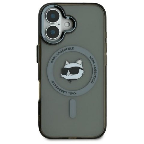 Karl Lagerfeld nakładka do iPhone 16 6,1" KLHMP16SHLSCHK czarna Hardcase IML Metal Choupette Head MagSafe Karl Lagerfeld nakładka do iPhone 16 6,1" KLHMP16SHLSCHK czarna Hardcase IML Metal Choupette Head MagSafe