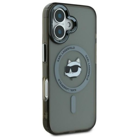 Karl Lagerfeld nakładka do iPhone 16 6,1" KLHMP16SHLSCHK czarna Hardcase IML Metal Choupette Head MagSafe Karl Lagerfeld nakładka do iPhone 16 6,1" KLHMP16SHLSCHK czarna Hardcase IML Metal Choupette Head MagSafe