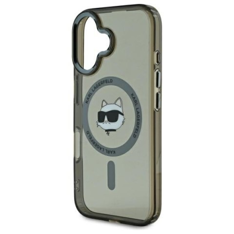 Karl Lagerfeld nakładka do iPhone 16 6,1" KLHMP16SHLSCHK czarna Hardcase IML Metal Choupette Head MagSafe Karl Lagerfeld nakładka do iPhone 16 6,1" KLHMP16SHLSCHK czarna Hardcase IML Metal Choupette Head MagSafe
