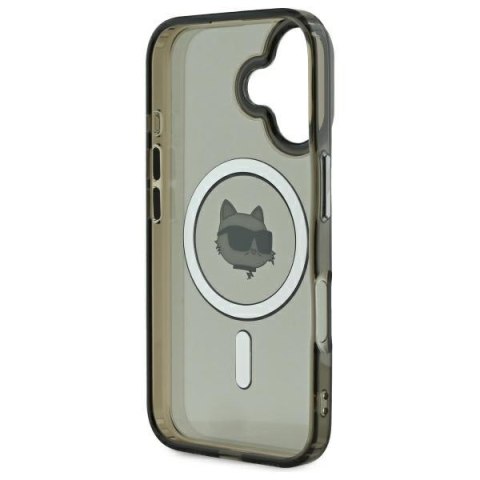 Karl Lagerfeld nakładka do iPhone 16 6,1" KLHMP16SHLSCHK czarna Hardcase IML Metal Choupette Head MagSafe Karl Lagerfeld nakładka do iPhone 16 6,1" KLHMP16SHLSCHK czarna Hardcase IML Metal Choupette Head MagSafe