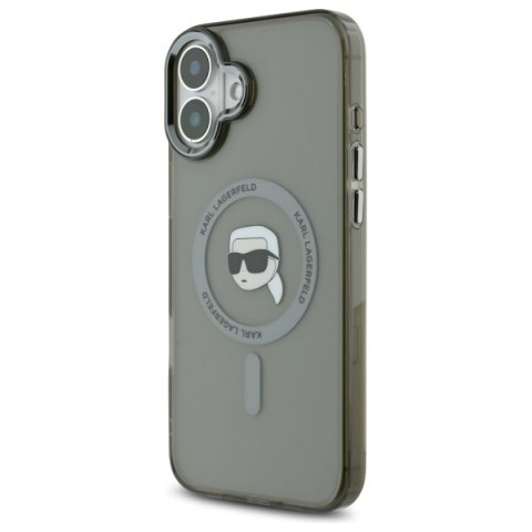 Karl Lagerfeld nakładka do iPhone 16 6,1" KLHMP16SHLSKIK czarna Hardcase IML Metal Karl Head MagSafe Karl Lagerfeld nakładka do iPhone 16 6,1" KLHMP16SHLSKIK czarna Hardcase IML Metal Karl Head MagSafe