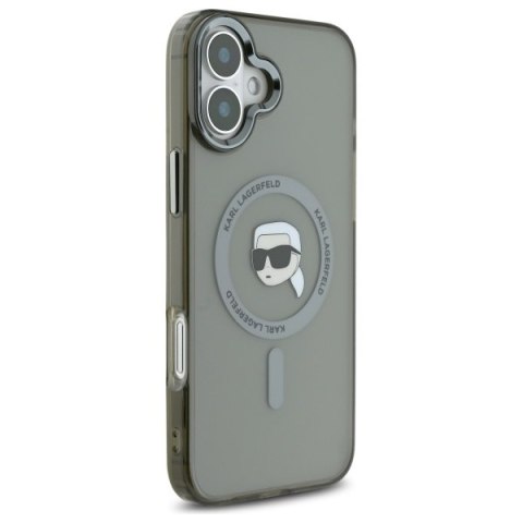 Karl Lagerfeld nakładka do iPhone 16 6,1" KLHMP16SHLSKIK czarna Hardcase IML Metal Karl Head MagSafe Karl Lagerfeld nakładka do iPhone 16 6,1" KLHMP16SHLSKIK czarna Hardcase IML Metal Karl Head MagSafe