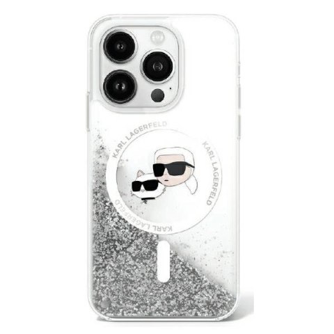 Karl Lagerfeld nakładka do iPhone 16 6,1" KLHMP16SLGKCSGH przezroczysta Hardcase Liquid Glitter Karl&Choupette Head MagSafe Karl Lagerfeld nakładka do iPhone 16 6,1" KLHMP16SLGKCSGH przezroczysta Hardcase Liquid Glitter Karl&Choupette Head MagSafe