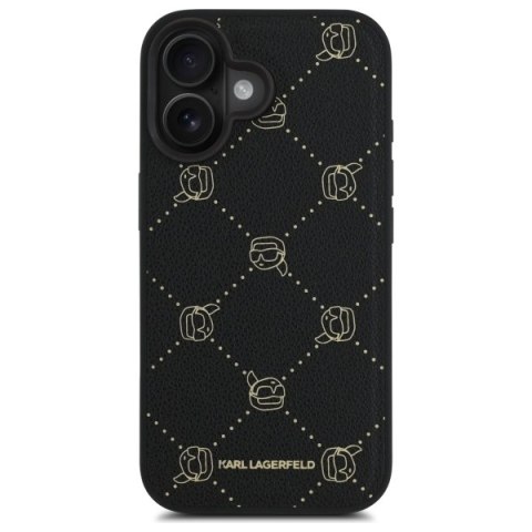 Karl Lagerfeld nakładka do iPhone 16 6,1" KLHMP16SPGKHPHK czarna Hardcase Karl Head MagSafe