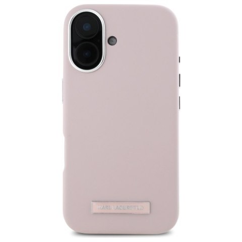 Karl Lagerfeld nakładka do iPhone 16 6,1" KLHMP16SPGMSRPP różowa Hardcase FW Metal Plate MagSafe Karl Lagerfeld nakładka do iPhone 16 6,1" KLHMP16SPGMSRPP różowa Hardcase FW Metal Plate MagSafe