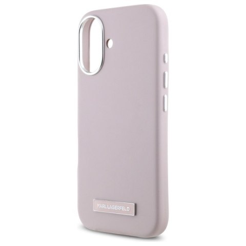 Karl Lagerfeld nakładka do iPhone 16 6,1" KLHMP16SPGMSRPP różowa Hardcase FW Metal Plate MagSafe Karl Lagerfeld nakładka do iPhone 16 6,1" KLHMP16SPGMSRPP różowa Hardcase FW Metal Plate MagSafe