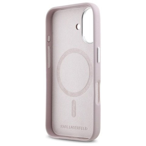 Karl Lagerfeld nakładka do iPhone 16 6,1" KLHMP16SPGMSRPP różowa Hardcase FW Metal Plate MagSafe Karl Lagerfeld nakładka do iPhone 16 6,1" KLHMP16SPGMSRPP różowa Hardcase FW Metal Plate MagSafe
