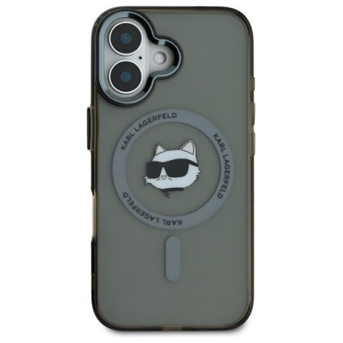 Karl Lagerfeld nakładka do iPhone 16 Plus 6,7" KLHMP16MHLSCHK czarna Hardcase IML Metal Choupette Head MagSafe Karl Lagerfeld nakładka do iPhone 16 Plus 6,7" KLHMP16MHLSCHK czarna Hardcase IML Metal Choupette Head MagSafe