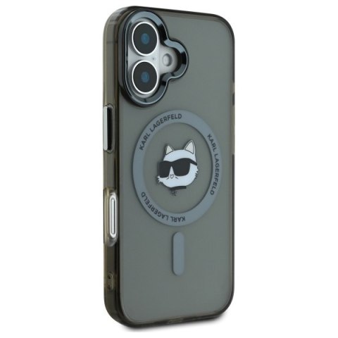 Karl Lagerfeld nakładka do iPhone 16 Plus 6,7" KLHMP16MHLSCHK czarna Hardcase IML Metal Choupette Head MagSafe Karl Lagerfeld nakładka do iPhone 16 Plus 6,7" KLHMP16MHLSCHK czarna Hardcase IML Metal Choupette Head MagSafe