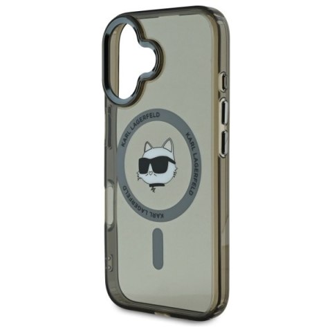 Karl Lagerfeld nakładka do iPhone 16 Plus 6,7" KLHMP16MHLSCHK czarna Hardcase IML Metal Choupette Head MagSafe Karl Lagerfeld nakładka do iPhone 16 Plus 6,7" KLHMP16MHLSCHK czarna Hardcase IML Metal Choupette Head MagSafe