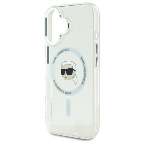 Karl Lagerfeld nakładka do iPhone 16 Plus 6,7" KLHMP16MHLSKIH biała Hardcase IML Metal Karl Head MagSafe Karl Lagerfeld nakładka do iPhone 16 Plus 6,7" KLHMP16MHLSKIH biała Hardcase IML Metal Karl Head MagSafe