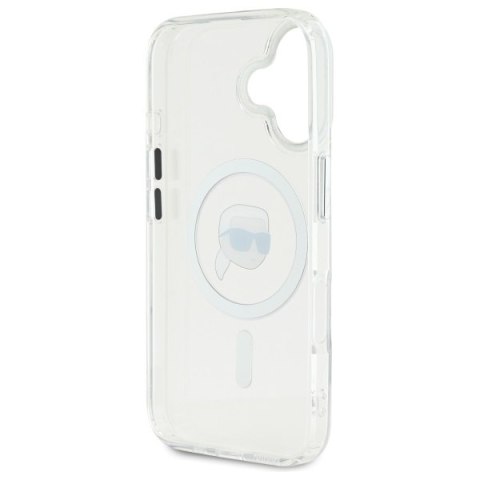 Karl Lagerfeld nakładka do iPhone 16 Plus 6,7" KLHMP16MHLSKIH biała Hardcase IML Metal Karl Head MagSafe Karl Lagerfeld nakładka do iPhone 16 Plus 6,7" KLHMP16MHLSKIH biała Hardcase IML Metal Karl Head MagSafe