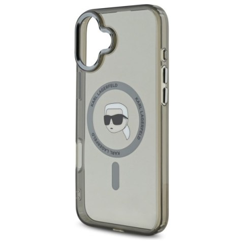 Karl Lagerfeld nakładka do iPhone 16 Plus 6,7" KLHMP16MHLSKIK czarna Hardcase IML Metal Karl Head MagSafe Karl Lagerfeld nakładka do iPhone 16 Plus 6,7" KLHMP16MHLSKIK czarna Hardcase IML Metal Karl Head MagSafe