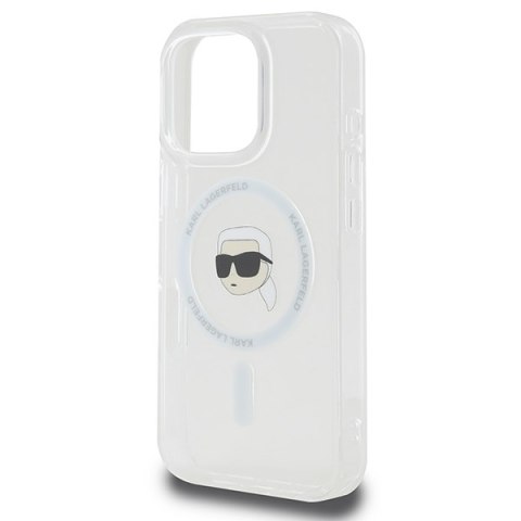 Karl Lagerfeld nakładka do iPhone 16 Pro 6,3" KLHMP16LHLSKIH biała Hardcase IML Metal Karl Head MagSafe Karl Lagerfeld nakładka do iPhone 16 Pro 6,3" KLHMP16LHLSKIH biała Hardcase IML Metal Karl Head MagSafe