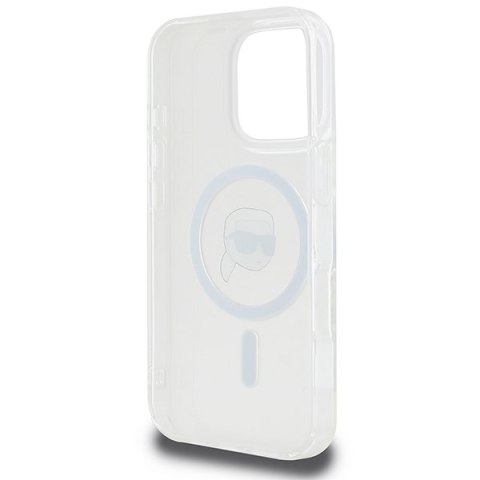 Karl Lagerfeld nakładka do iPhone 16 Pro 6,3" KLHMP16LHLSKIH biała Hardcase IML Metal Karl Head MagSafe Karl Lagerfeld nakładka do iPhone 16 Pro 6,3" KLHMP16LHLSKIH biała Hardcase IML Metal Karl Head MagSafe