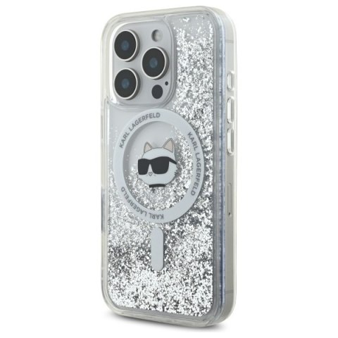 Karl Lagerfeld nakładka do iPhone 16 Pro 6,3" KLHMP16LLGCHSGH przezroczysta Hardcase Liquid Glitter Choupette Head MagSafe Karl Lagerfeld nakładka do iPhone 16 Pro 6,3" KLHMP16LLGCHSGH przezroczysta Hardcase Liquid Glitter Choupette Head MagSafe