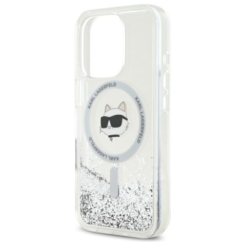 Karl Lagerfeld nakładka do iPhone 16 Pro 6,3" KLHMP16LLGCHSGH przezroczysta Hardcase Liquid Glitter Choupette Head MagSafe Karl Lagerfeld nakładka do iPhone 16 Pro 6,3" KLHMP16LLGCHSGH przezroczysta Hardcase Liquid Glitter Choupette Head MagSafe