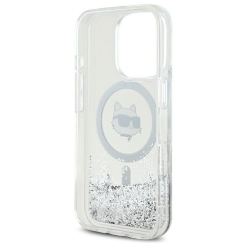 Karl Lagerfeld nakładka do iPhone 16 Pro 6,3" KLHMP16LLGCHSGH przezroczysta Hardcase Liquid Glitter Choupette Head MagSafe Karl Lagerfeld nakładka do iPhone 16 Pro 6,3" KLHMP16LLGCHSGH przezroczysta Hardcase Liquid Glitter Choupette Head MagSafe