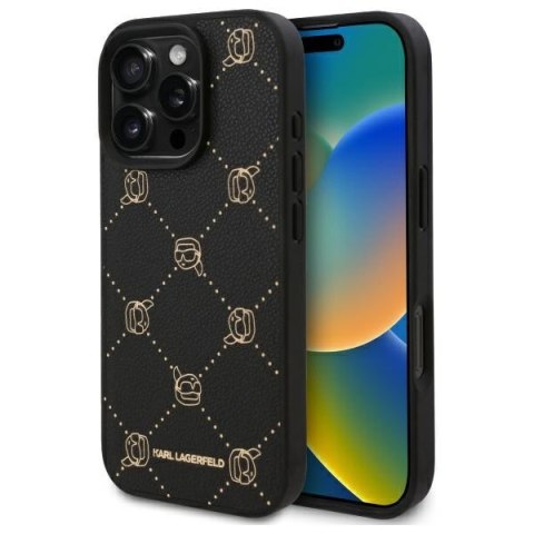 Karl Lagerfeld nakładka do iPhone 16 Pro 6,3" KLHMP16LPGKHPHK czarna Hardcase Karl Head MagSafe Karl Lagerfeld nakładka do iPhone 16 Pro 6,3" KLHMP16LPGKHPHK czarna Hardcase Karl Head MagSafe