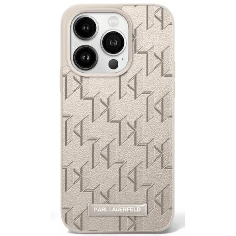 Karl Lagerfeld nakładka do iPhone 16 Pro 6,3" KLHMP16LPKHPORPE beżowa Hardcase Leather Monogram Metal Logo MagSafe Karl Lagerfeld nakładka do iPhone 16 Pro 6,3" KLHMP16LPKHPORPE beżowa Hardcase Leather Monogram Metal Logo MagSafe