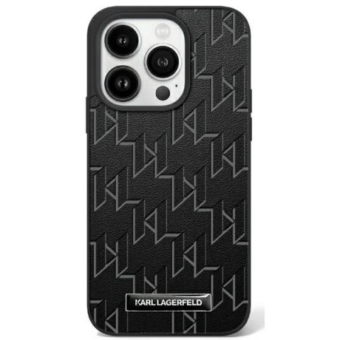Karl Lagerfeld nakładka do iPhone 16 Pro 6,3" KLHMP16LPKHPORPK czarna Hardcase Leather Monogram Metal Logo MagSafe Karl Lagerfeld nakładka do iPhone 16 Pro 6,3" KLHMP16LPKHPORPK czarna Hardcase Leather Monogram Metal Logo MagSafe