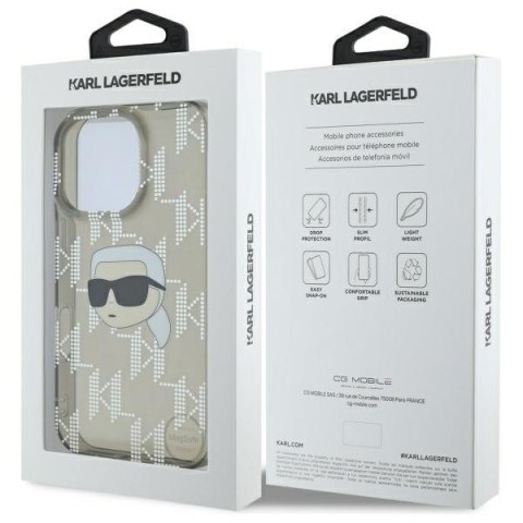 Karl Lagerfeld nakładka do iPhone 16 Pro Max 6,9" KLHCP16XHKLPKHK czarna Hardcase IML Karl Head Electroplated Karl Lagerfeld nakładka do iPhone 16 Pro Max 6,9" KLHCP16XHKLPKHK czarna Hardcase IML Karl Head Electroplated