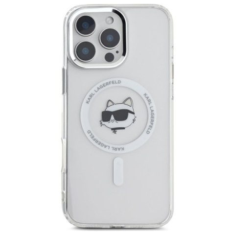 Karl Lagerfeld nakładka do iPhone 16 Pro Max 6,9" KLHMP16XHLSCHH biała Hardcase IML Metal Choupette Head MagSafe Karl Lagerfeld nakładka do iPhone 16 Pro Max 6,9" KLHMP16XHLSCHH biała Hardcase IML Metal Choupette Head MagSafe