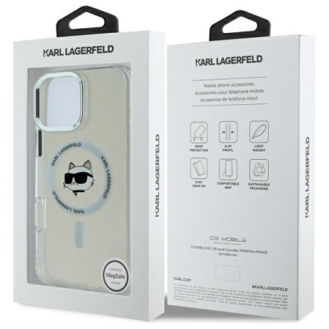 Karl Lagerfeld nakładka do iPhone 16 Pro Max 6,9" KLHMP16XHLSCHH biała Hardcase IML Metal Choupette Head MagSafe Karl Lagerfeld nakładka do iPhone 16 Pro Max 6,9" KLHMP16XHLSCHH biała Hardcase IML Metal Choupette Head MagSafe