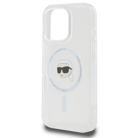 Karl Lagerfeld nakładka do iPhone 16 Pro Max 6,9" KLHMP16XHLSKIH biała Hardcase IML Metal Karl Head MagSafe Karl Lagerfeld nakładka do iPhone 16 Pro Max 6,9" KLHMP16XHLSKIH biała Hardcase IML Metal Karl Head MagSafe