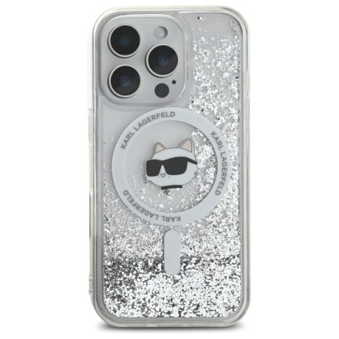 Karl Lagerfeld nakładka do iPhone 16 Pro Max 6,9" KLHMP16XLGCHSGH przezroczysta Hardcase Liquid Glitter Choupette Head MagSafe Karl Lagerfeld nakładka do iPhone 16 Pro Max 6,9" KLHMP16XLGCHSGH przezroczysta Hardcase Liquid Glitter Choupette Head MagSafe