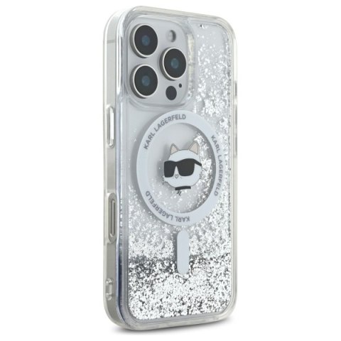 Karl Lagerfeld nakładka do iPhone 16 Pro Max 6,9" KLHMP16XLGCHSGH przezroczysta Hardcase Liquid Glitter Choupette Head MagSafe Karl Lagerfeld nakładka do iPhone 16 Pro Max 6,9" KLHMP16XLGCHSGH przezroczysta Hardcase Liquid Glitter Choupette Head MagSafe