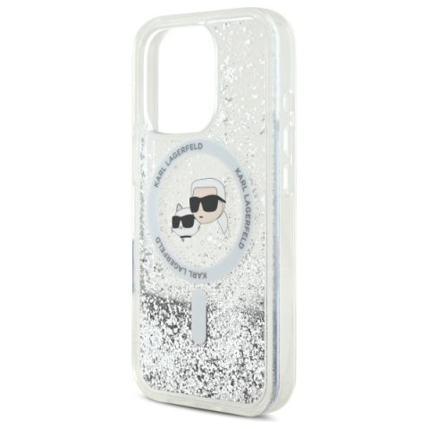 Karl Lagerfeld nakładka do iPhone 16 Pro Max 6,9" KLHMP16XLGKCSGH przezroczysta Hardcase Liquid Glitter Karl&Choupette Head MagS Karl Lagerfeld nakładka do iPhone 16 Pro Max 6,9" KLHMP16XLGKCSGH przezroczysta Hardcase Liquid Glitter Karl&Choupette Head MagS